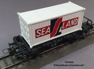 Trix Express 33466 H0 Containertragwagen, bel. m. 20 Container Sea Land, DB