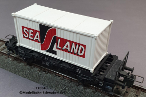Trix Express 33466 H0 Containertragwagen, bel. m. 20 Container Sea Land, DB