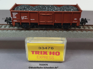 Trix Express 33476 H0 Off. Güterwagen bel.m. Kohle, DB, OVP