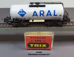 Trix Express 33494 H0 Kesselwagen ARAL, 4-achs, DB, OVP