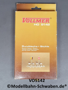 Vollmer 5142 H0 Bausatz Rundtische und Stühle, OVP
