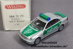 Wiking 1042029 H0 MB E-Klasse, Einsatzwagen, Polizei, OVP