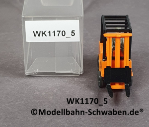 Wiking 1170/5, H0, Gabelstapler mit Fahrer, orange, EVP