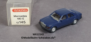 Wiking 12145 H0, MB, 190 E, dunkelblau, OVP