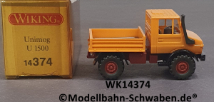 Wiking 14374 H0, Unimog U 1500, orange, OVP