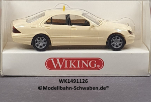 Wiking 1491126 H0, MB S 500, Taxi, OVP