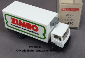 Wiking 20430 H0, MB 814 Kühlkoffer LKW, Zimbo, OVP