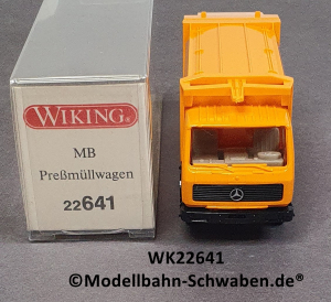 Wiking 22641 H0, MB Preßmüllwagen, BSR, orange, OVP