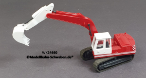Wiking 24660 H0, Raupenbagger O & K, rot/weiss