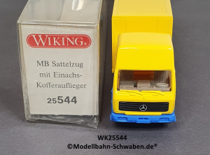 Wiking 25544 H0 MB Sattelzug mit Einachs-Kofferauflieger IKEA