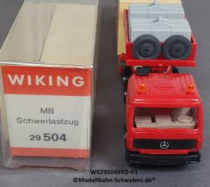 Wiking 29504 H0 MB Schwerlastzug Scholpp, Rot