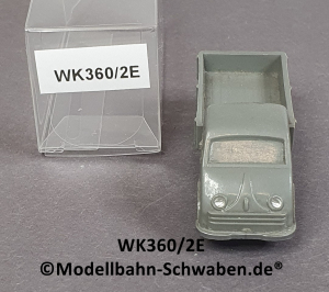 Wiking 360/2E, H0, DKW Pritschenwagen, unverglast, betongrau, EVP