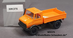Wiking 375 H0, MB Unimog 1700 L, orange, EVP