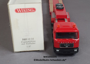 Wiking 5050235 H0 MAN Zugmaschiene mit Tieflader, rot