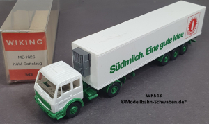 Wiking 543 H0, MB 1626 Sattelzug Südmilch, OVP