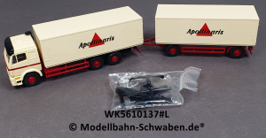 Wiking 5610137 H0, MB-SK, Koffer Hängerzug, Apollinaris, EVP