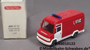 Wiking 6010122 H0 MB 507 D, Rettungswagen Feuerwehr, OVP