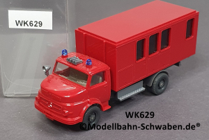 Wiking 629 H0 MB L 1113 Wechsellader Lkw, Feuerwehr, EVP