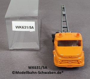 Wiking 631/5A, H0, MB L1413 Kurzhauber, Abschleppwagen, orange, EVP
