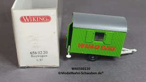 Wiking 6560220 H0 Bauwagen Wimo Bau, grün