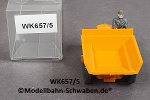 Wiking 657/5, H0, Autoschütter, Muldenkipper, orange, EVP