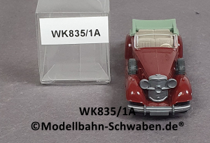 Wiking 835/1A H0 MB 540 K Cabrio, braunrot, EVP