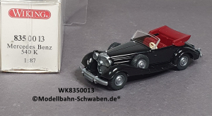 Wiking 8350013 H0, MB, 540 K, schwarz, OVP