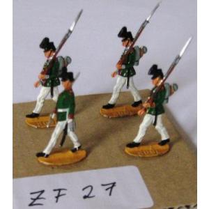 ZF27 Zinnfiguren bemalt Set mit 4 Stück